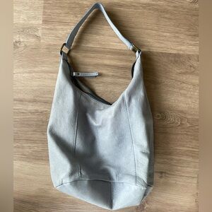 American Leather Co. Blue Leather Shoulder Bag